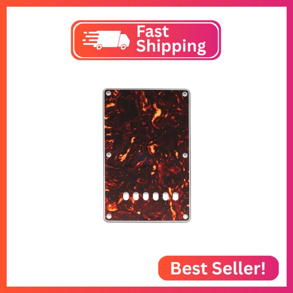Musiclily Basic 6 Hole Guitar Back Plate for China Squier Tortoise Shell