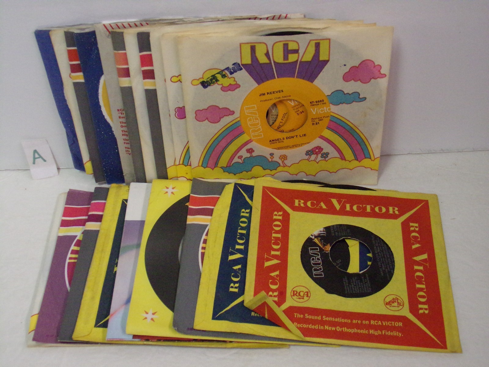 Jim Reeves Lot of 20 - 45 RPM Records