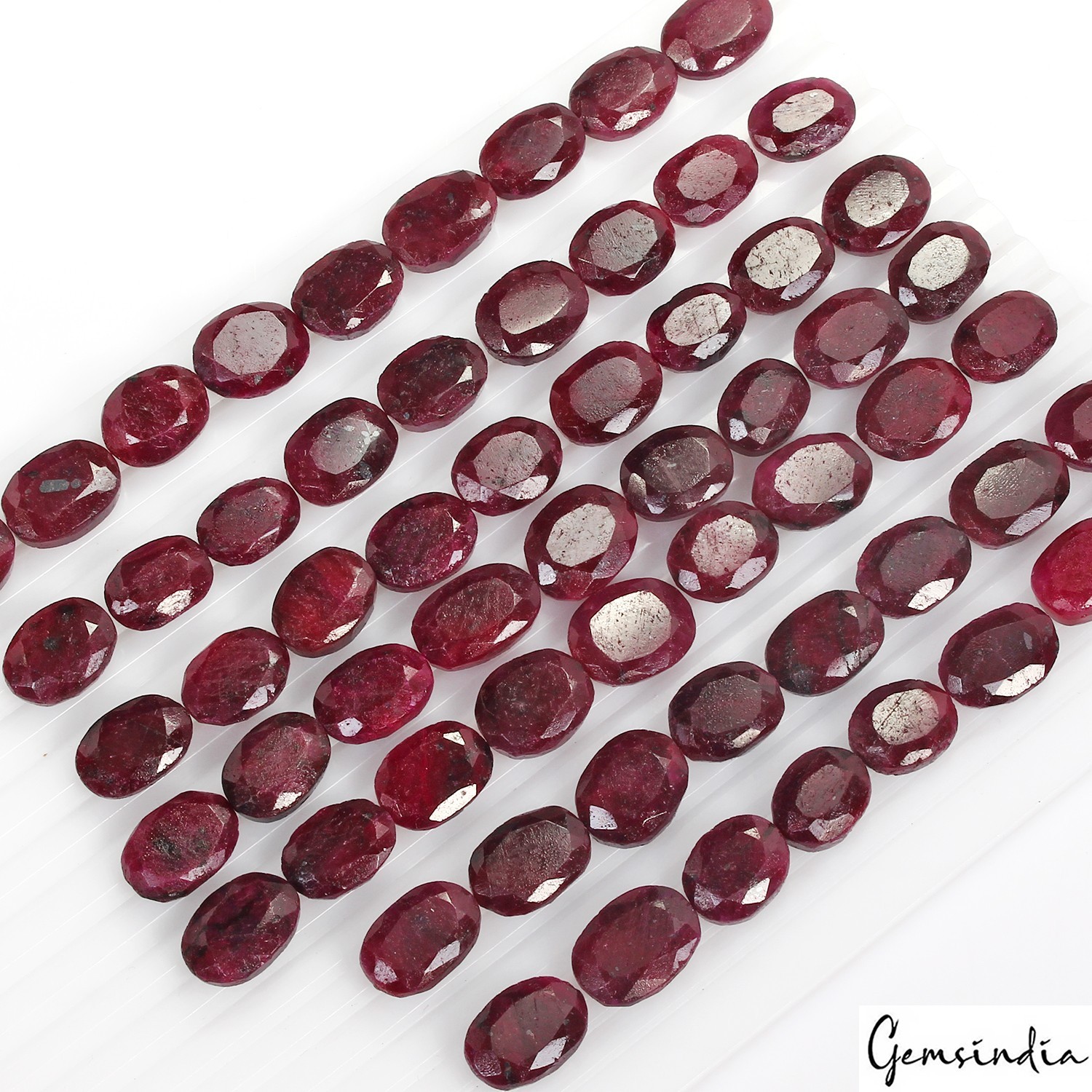 HUGE Wholesale 1000 Ct Natural Red Ruby Oval Cut 14-18mm Loose Gems Madagascar