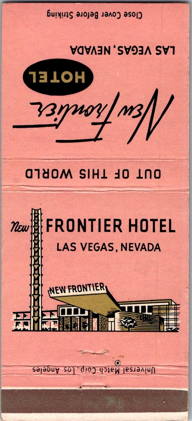The Frontier Hotel Las Vegas NV Vintage Matchbook Cover 5MM28-6-2
