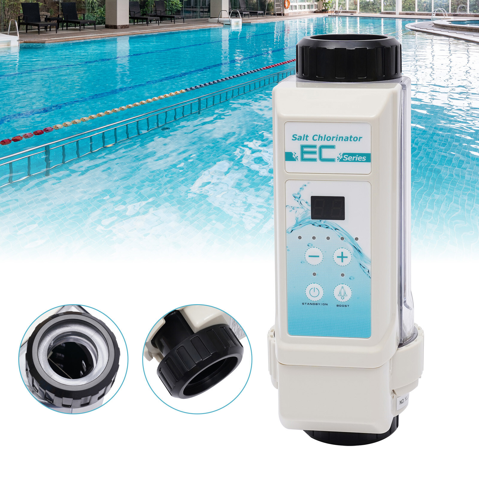 Complete Salt Water Pool Chlorine Generator System for 26000 Gallon Chlorinator