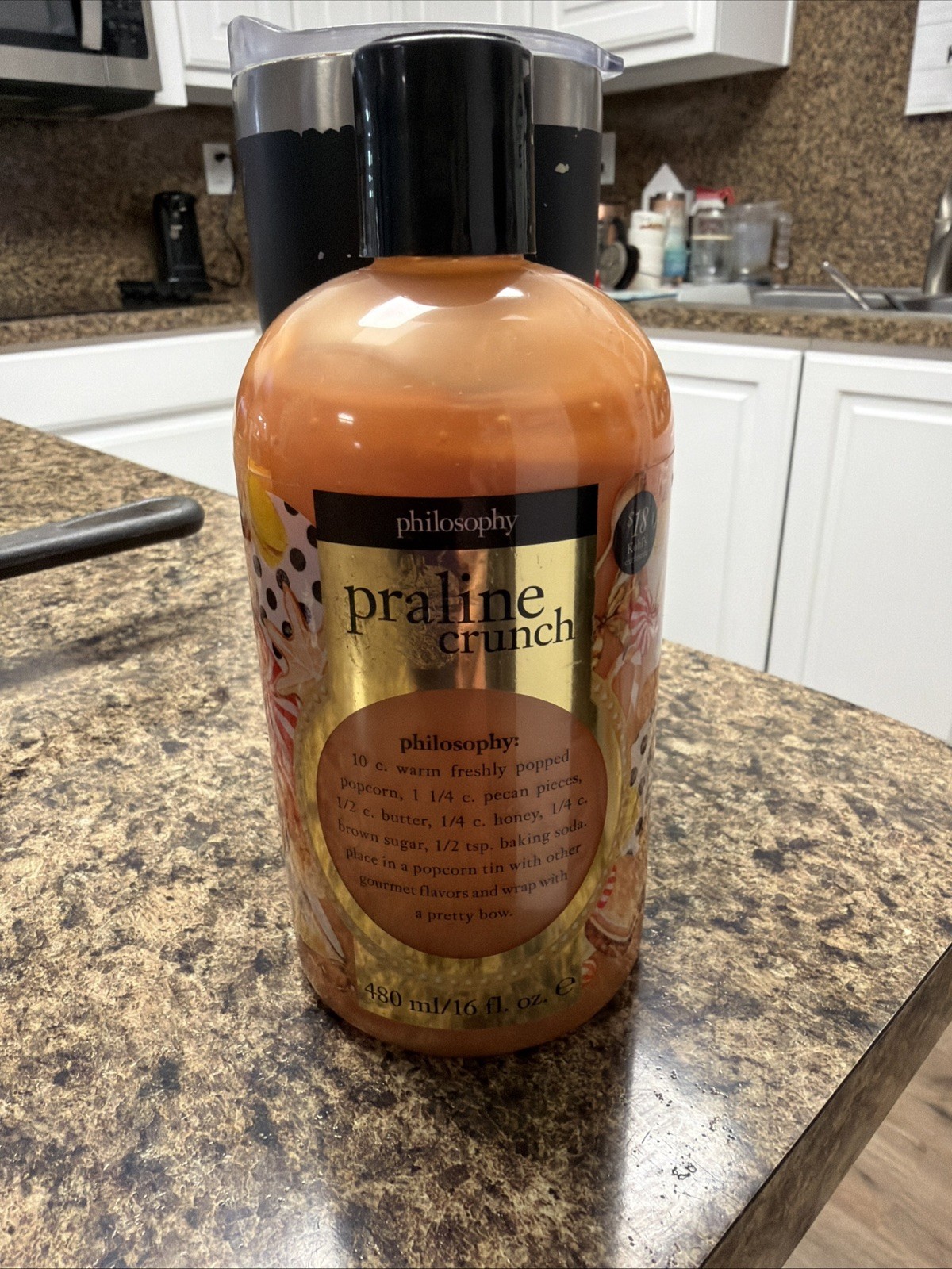 Philosophy Praline Crunch Shampoo Shower Gel Bubble Bath Soap 16oz New