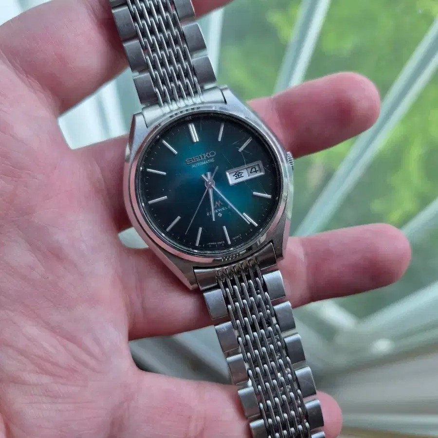 1974 Seiko Lord Matic 5606-8050 Automatic 23J Green Sunburst LM