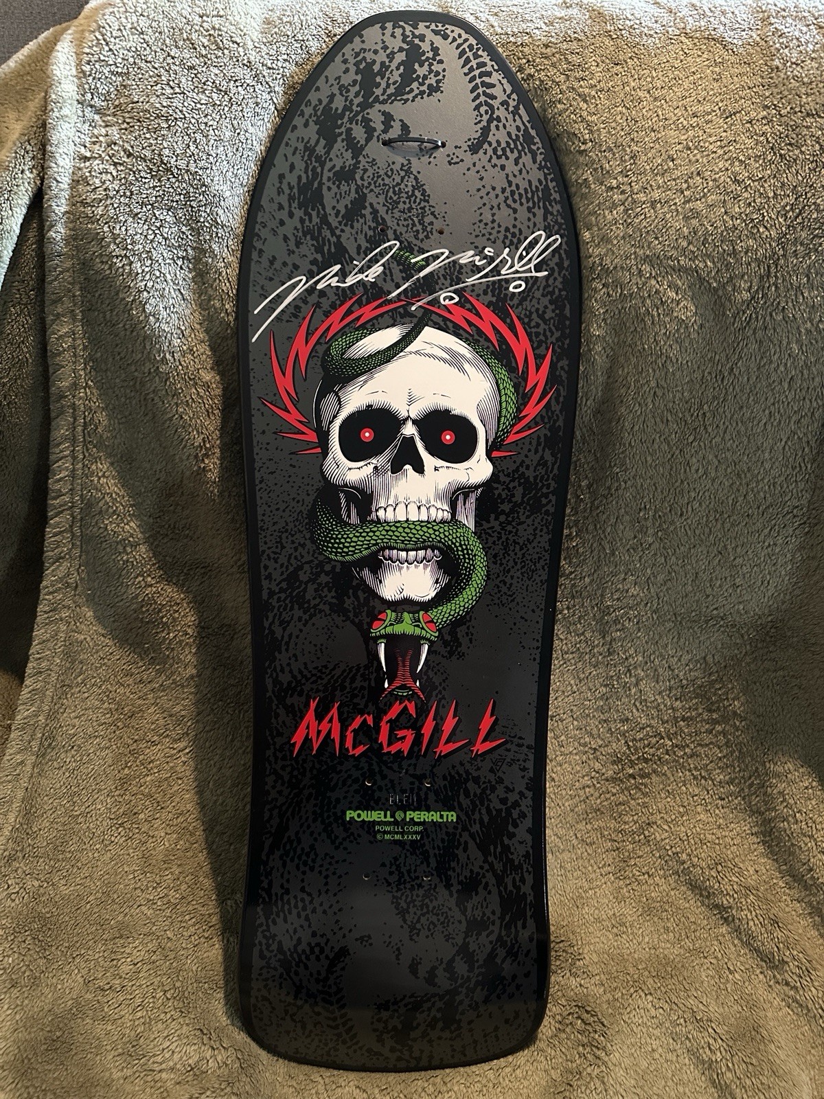 Mike McGill Powell Peralta Series 5 Black Skateboard Deck 2014 SIGNED