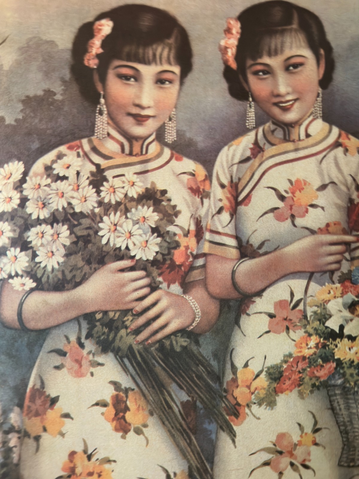 1990s reprint Vintage 1930’s Chinese Advertising Poster