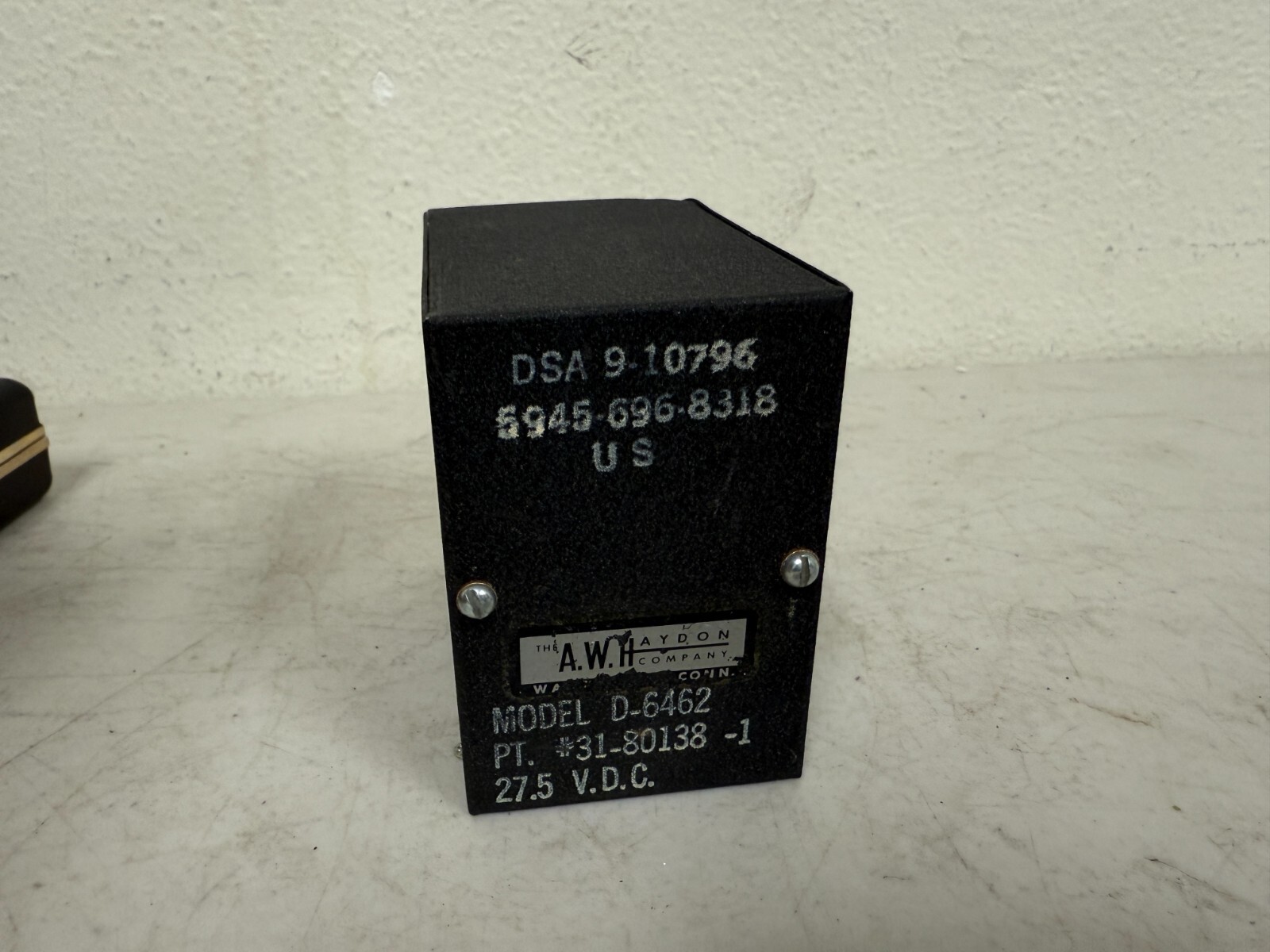 A.W. Haydon Company Model D-6462 Relay Or Timer 27.5 VDC