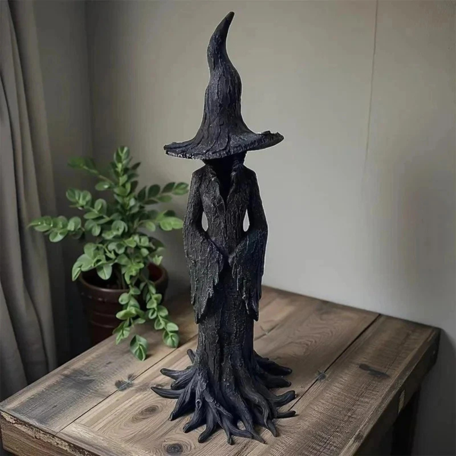 2026 Cracker Barrel Tree Witch Statue Halloween Decor Gift New in Box ~ 20cm
