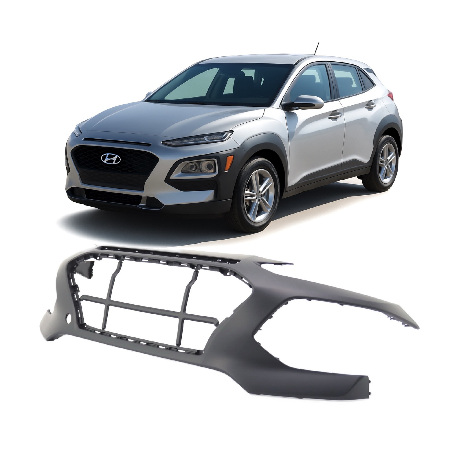 2018-2020 Hyundai Kona SE SEL Front Upper Bumper Cover HY1000225 86511J9000