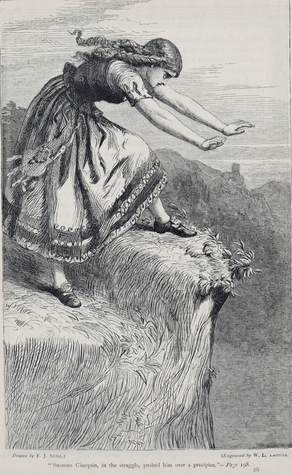 Foxe\'s Book of Martyrs Susanna Ciacquin c.1865 Cassell Wood Engraving