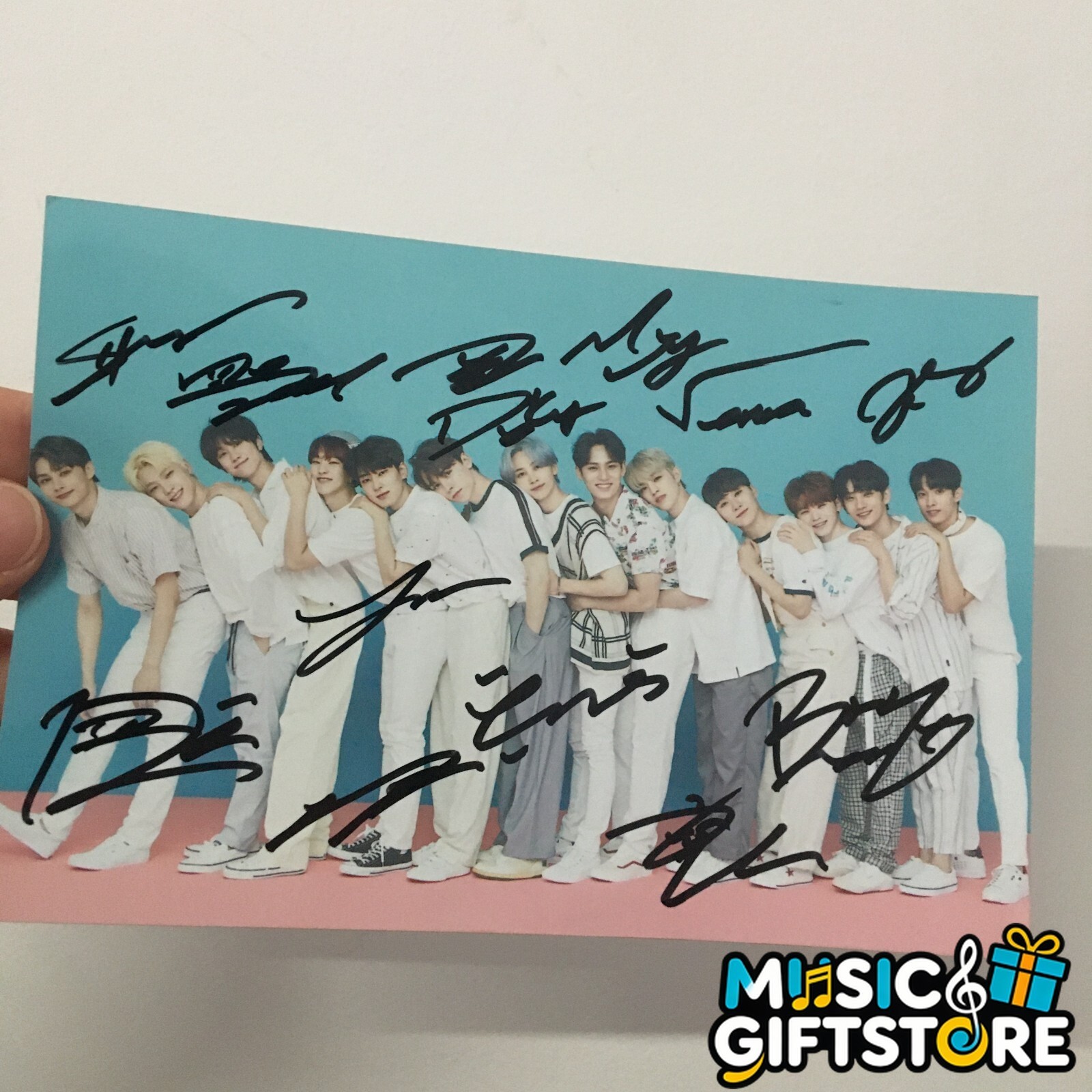SEVENTEEN AUTOGRAPHED SIGNED PHOTO K-POP ALL MEMBER K-POP COLLECTION 2024 #MUGS