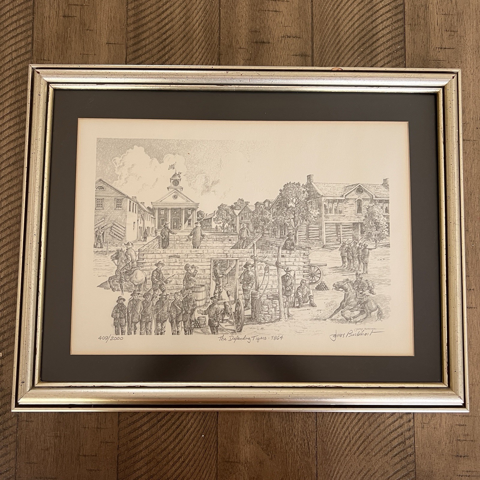 VTG James Burkhart Signed Print \