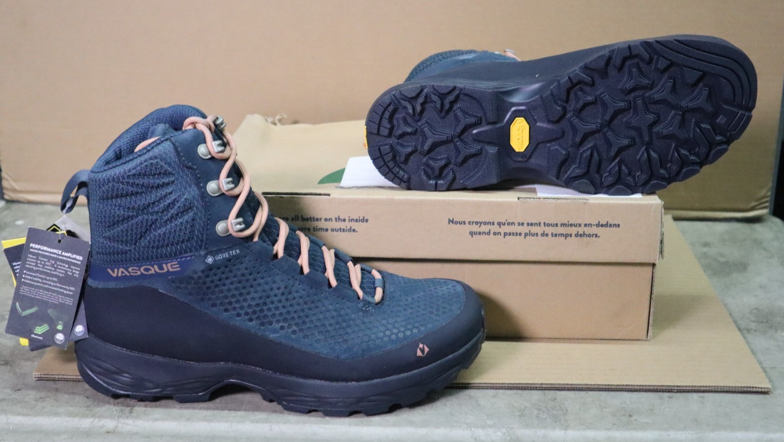 Vasque Hiking Boots 7487  Torre AT GTX  Midnight Navy Blue US Women\'s Size 9.5
