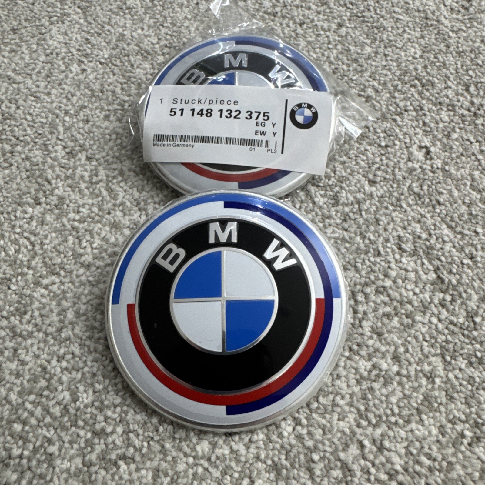 Brand New BMW Anniversary Edition Bonnet/Boot Emblem Badge 82MM