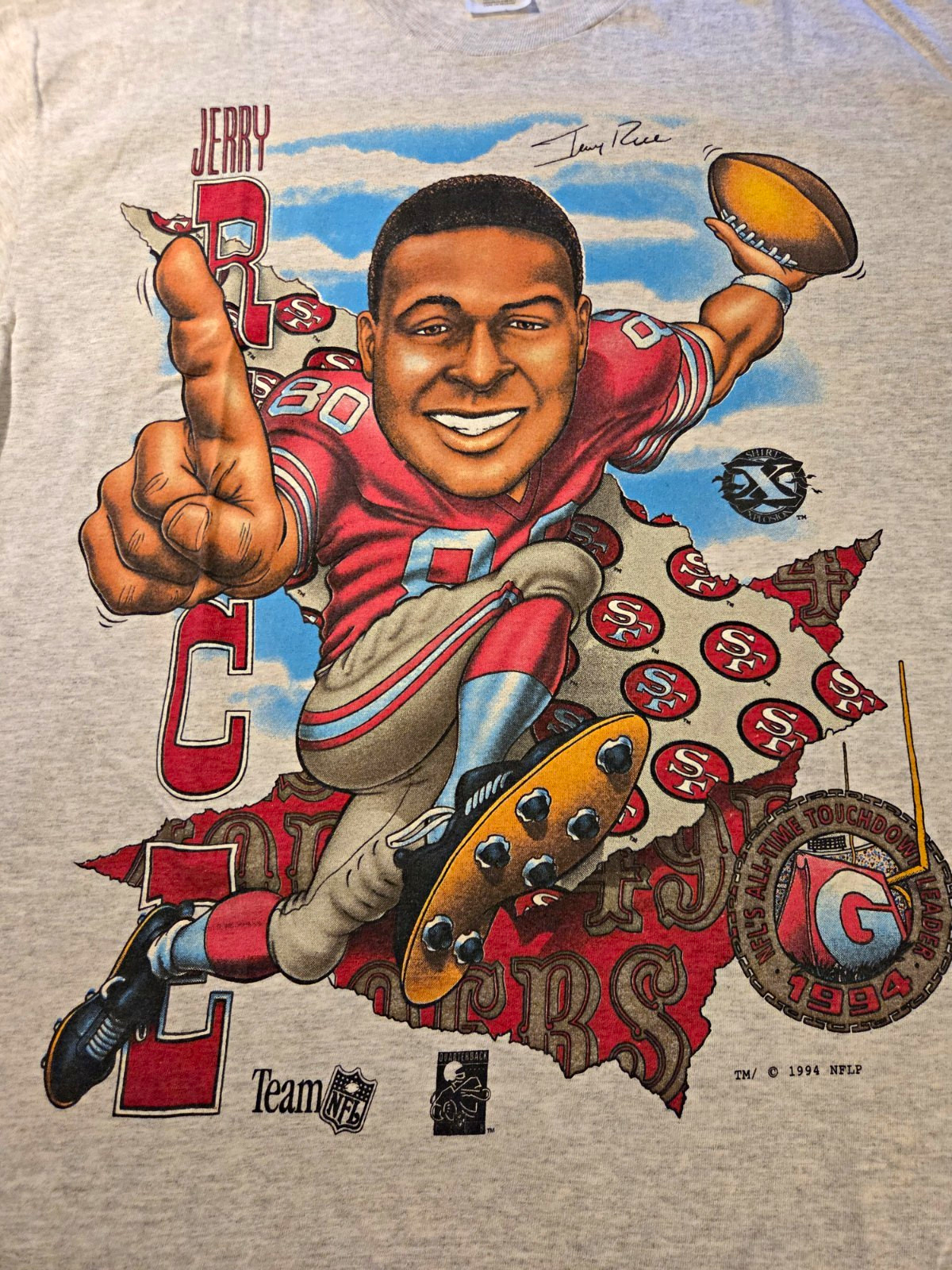 Vintage San Francisco 49ers Jerry Rice Shirt Xplosion XL Very Clean Rare