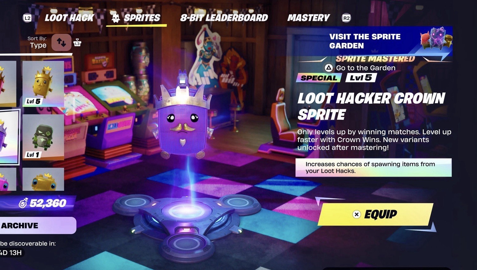 FN NEW Special Mythic Level 5 Loot Hacker Crown Sprite MASTERED VERY RARE FN NEW Special Mythic Level 5 Loot Hacker Crown Sprite MASTERED VERY RARE