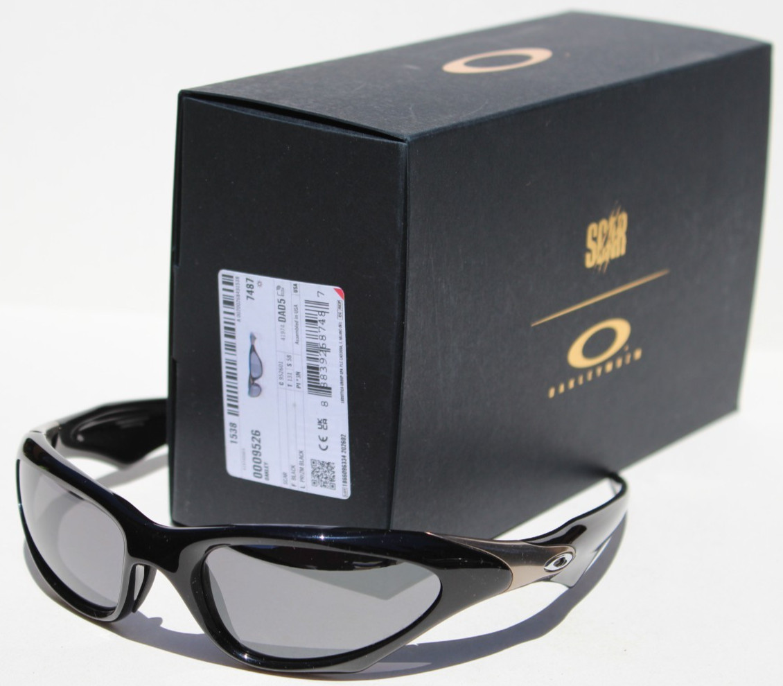 OAKLEY Scar MUZM Collection Sunglasses Black/Prizm Black OO9526-01 RARE OAKLEY Scar MUZM Collection Sunglasses Black/Prizm Black OO9526-01 RARE