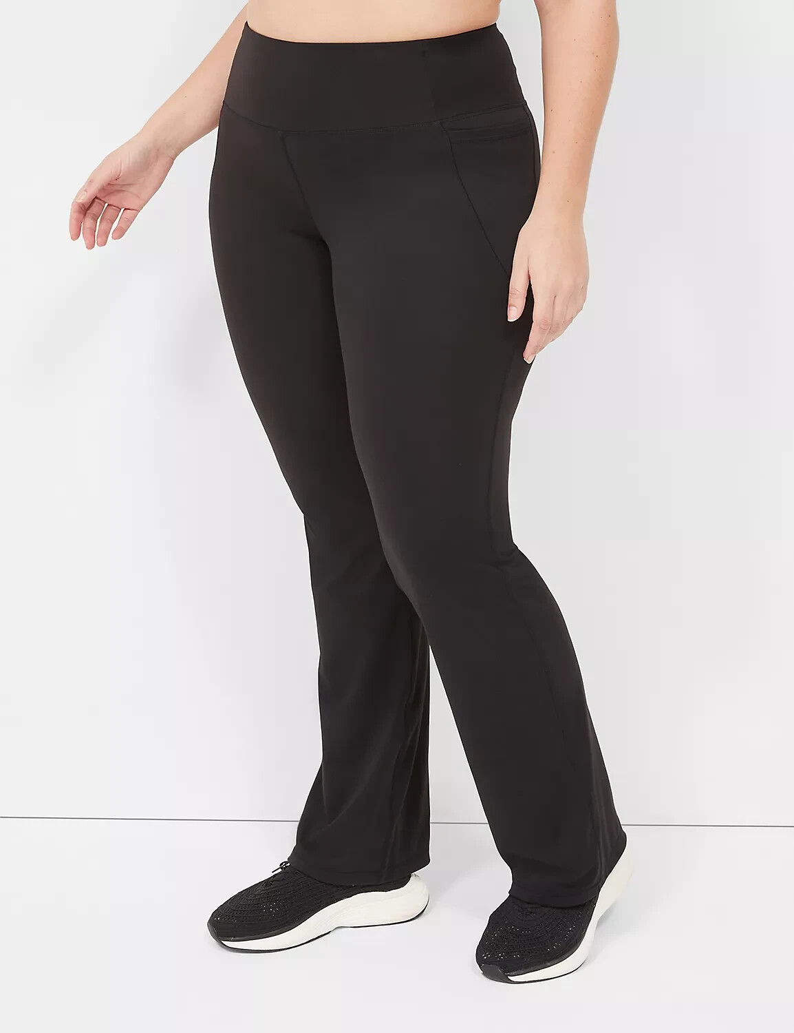 Lane Bryant Plus Size 18/20L Tall LIVI Soft Bootcut Pant Black Pockets NWT