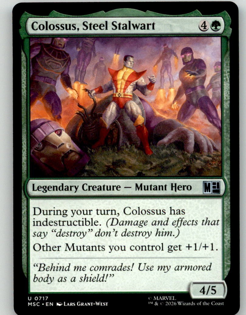 MTG Colossus, Steel Stalwart 717 Commander: Marvel Super Heroes NM MTG Colossus, Steel Stalwart 717 Commander: Marvel Super Heroes NM