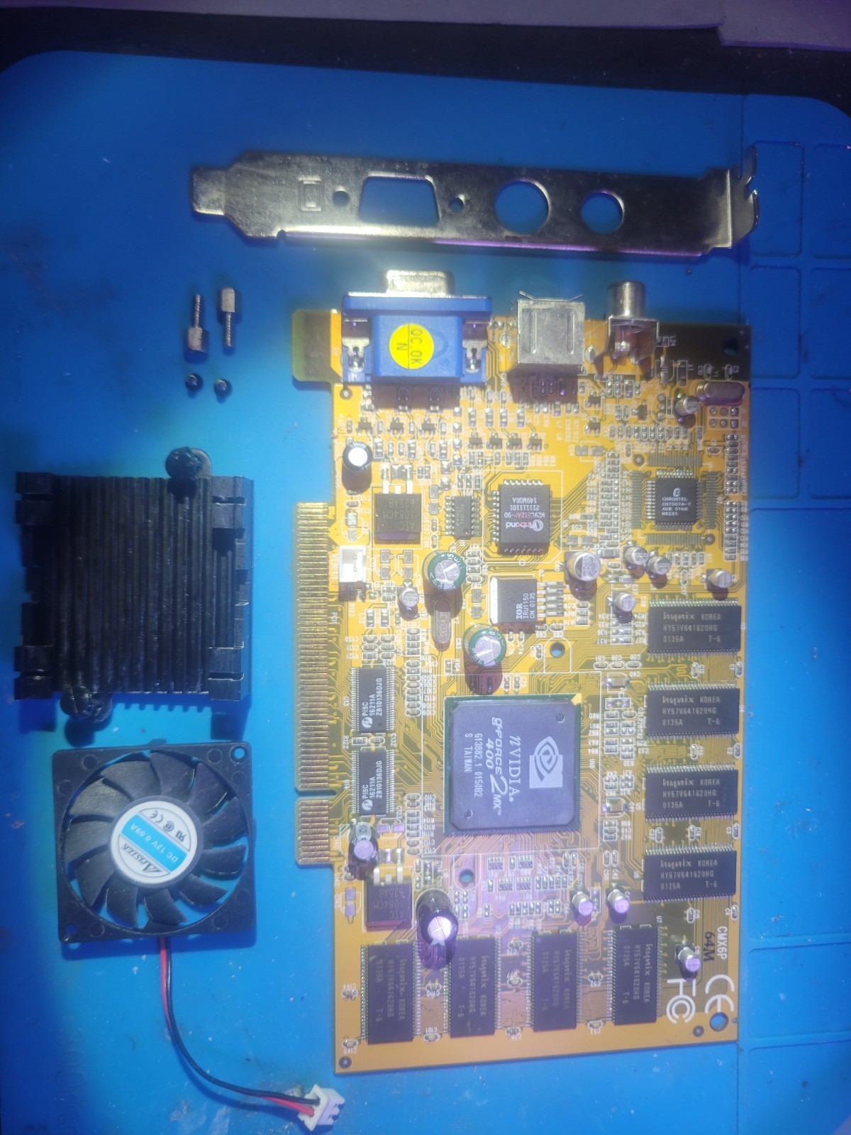 Refurbished Vintage 2000 ASUS V7100 GeForce2 MX AGP graphics card Refurbished Vintage 2000 ASUS V7100 GeForce2 MX AGP graphics card