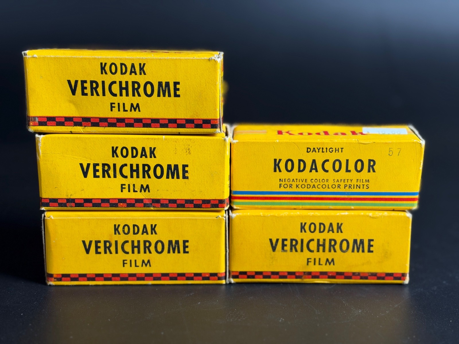 4 Rolls of Vintage Kodak Verichrome B&W Pan Film V 116 Pack expired 1950's+more