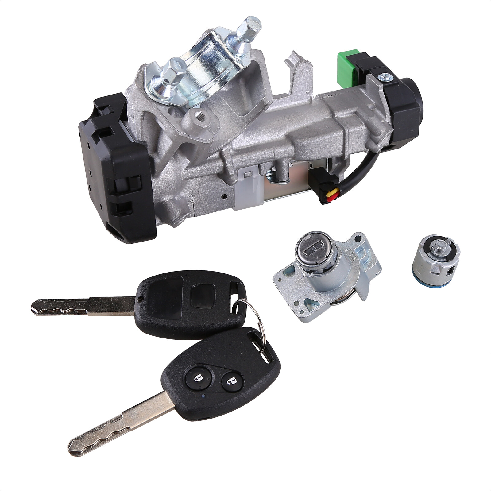 For 07-11 Crv Ignition & Door Lock Cylinder Switch Assembly Set 2 Remote Keys