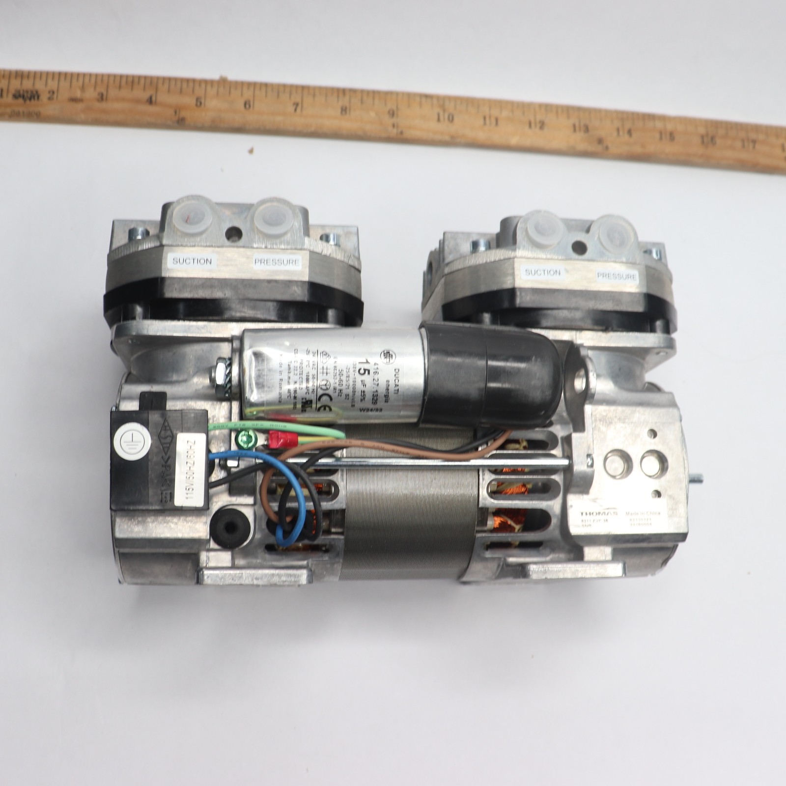 Thomas Oil-Less Diaphragm Vacuum Pump 230V AC 50 Hz 8211 ZVP-35