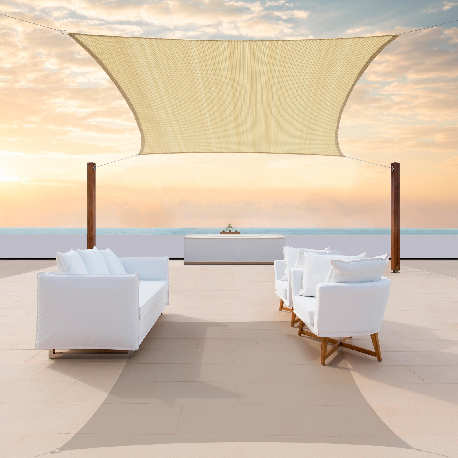 ColourTree Rectangle Square Sun Shade Sail Canopy Fabric Cover Outdoor Patio ColourTree Rectangle Square Sun Shade Sail Canopy Fabric Cover Outdoor Patio