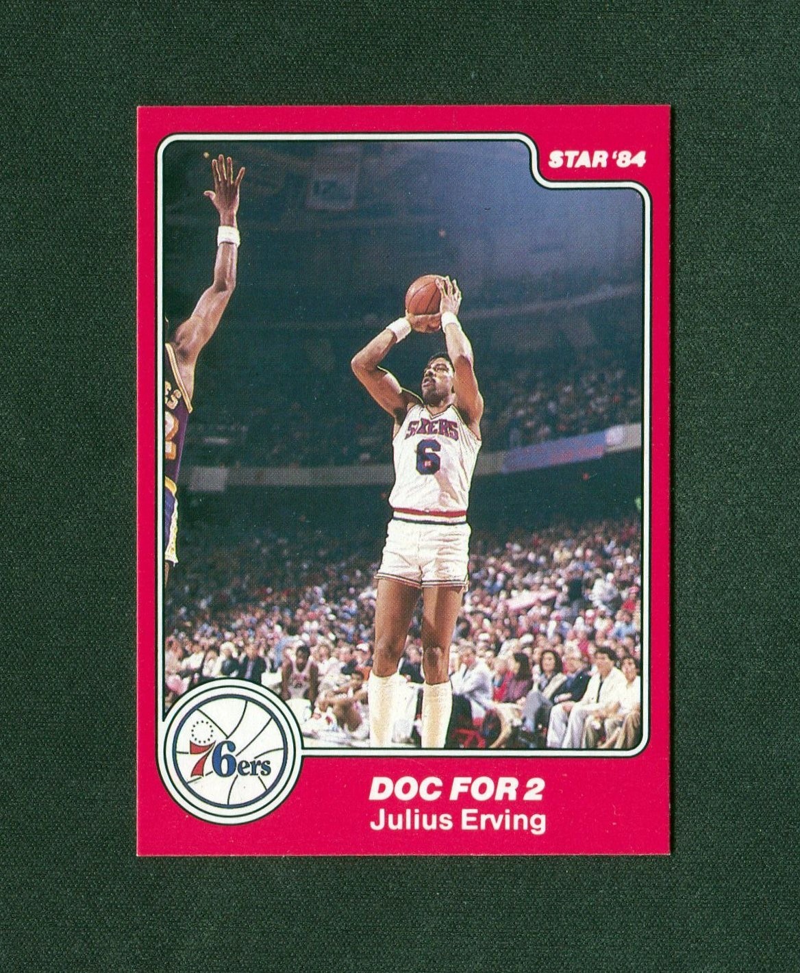 1983-84 STAR SIXERS NBA CHAMPIONS #10 JULIUS ERVING HOF