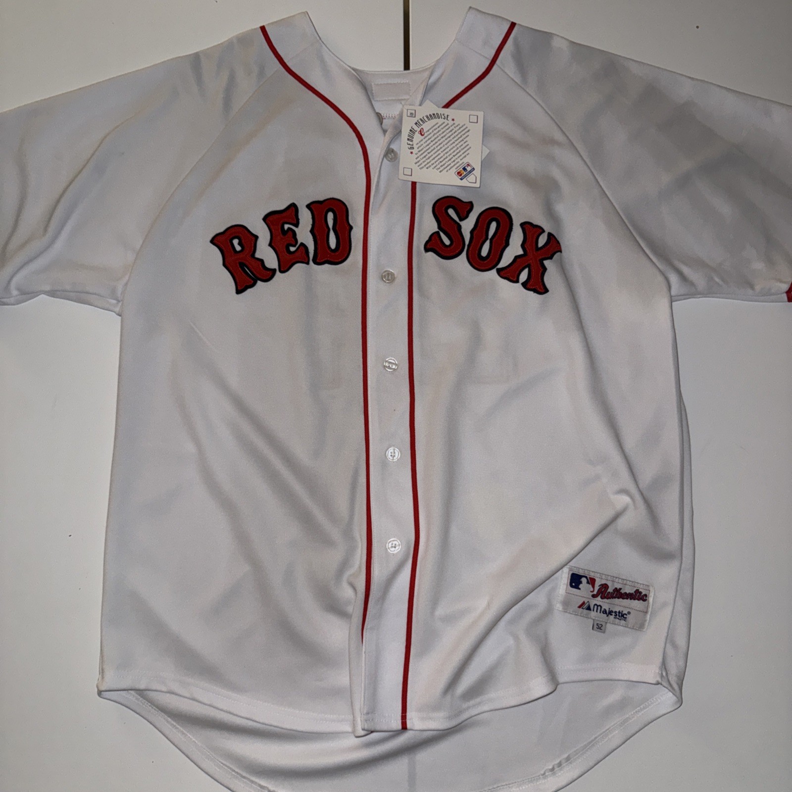 Rare NWT Manny Ramirez Boston Red Sox Majestic MLB Jersey 52 2XL