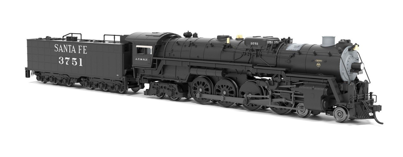 Broadway Limited ~ N Scale ~ 4-8-4 Northern ~ Santa Fe ATSF #3751 ~ DC Version