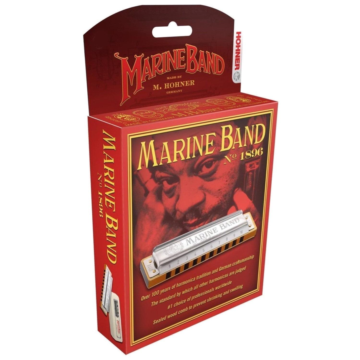 Authentic Hohner Marine Band Harmonica