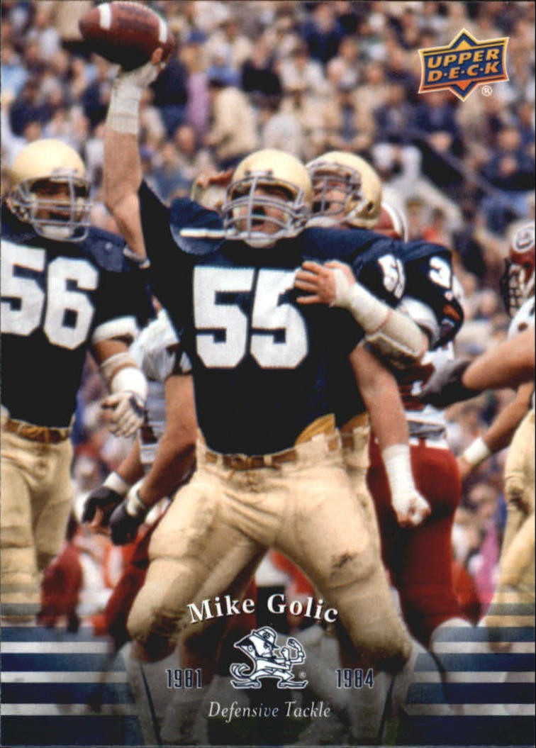 2013 Upper Deck Notre Dame #40 Mike Golic - FB
