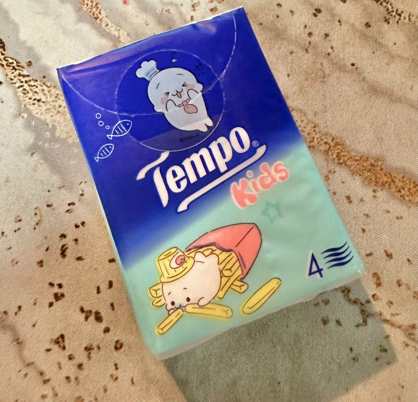 NEW San-X Mame Goma Tempo Tissue Kids 7 x 4 ply NEW San-X Mame Goma Tempo Tissue Kids 7 x 4 ply