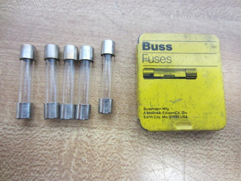 Bussmann AGC 1-1/2 Buss Fuse 1-1/2A 250V AGC112 (Pack of 5)