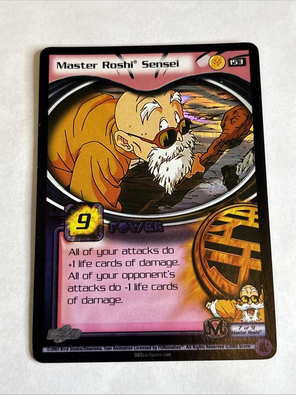 Score Master Roshi Senei, Ultra Rare 153 Buu Saga, 6 Star DBZ CCG RIP McFarland Score Master Roshi Senei, Ultra Rare 153 Buu Saga, 6 Star DBZ CCG RIP McFarland