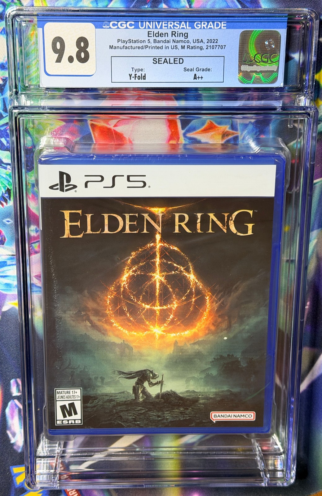 2022 PS5 ELDEN RING Bandai Namco USA CGC Graded NOT PSA NOT WATA 9.8 A++ Seal