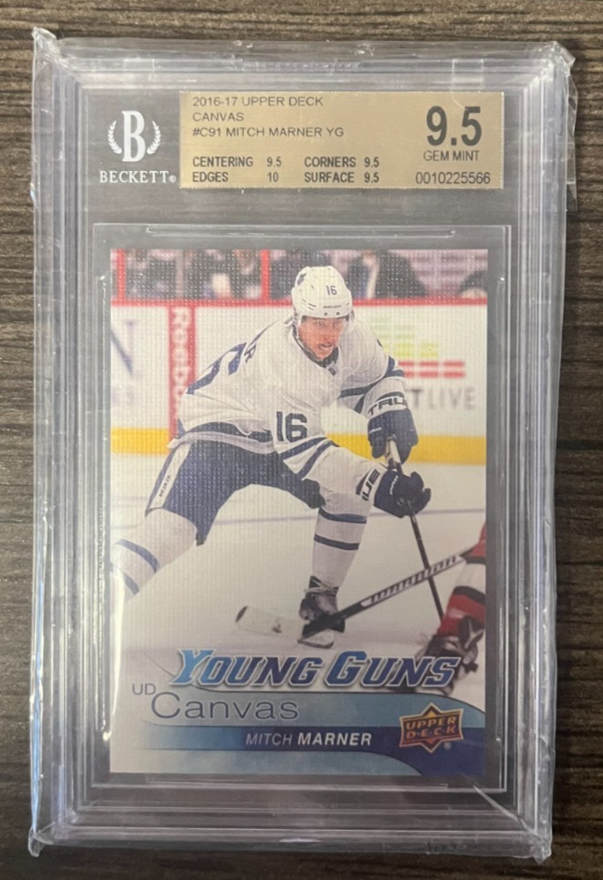 Mitch Marner 2016-17 Upper Deck Young Guns Canvas 9.5 Gem Mint Rookie RC