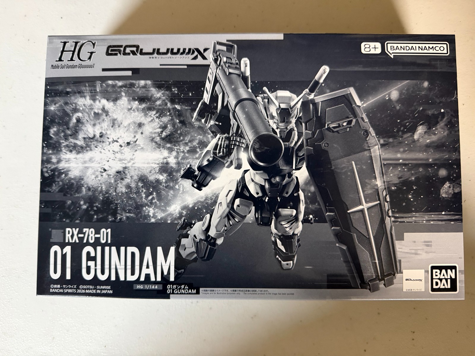 P-Bandai HG 01 Gundam GQuuuuuux RX-78-01 Limited Edition 1/144 P-Bandai HG 01 Gundam GQuuuuuux RX-78-01 Limited Edition 1/144