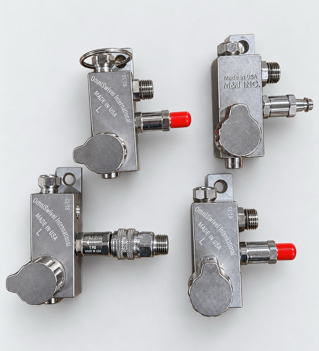 Omniswivel International/M&J Lot of (4)Stainless Dive Switch Blocks