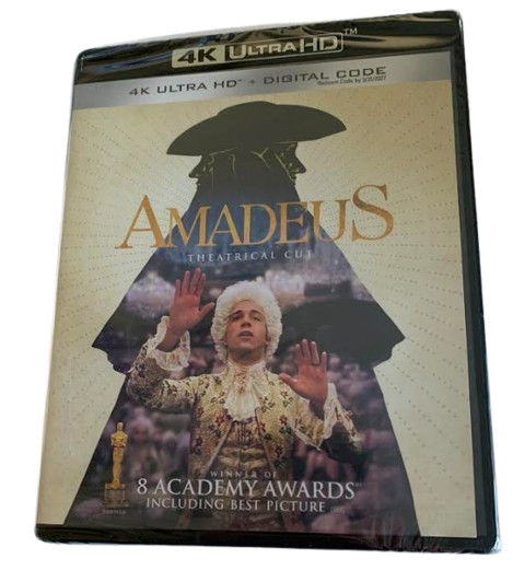 Amadeus 4K UHD Blu-ray Tom Hulce F. Murray Abraham Elizabeth Berridge Mozart