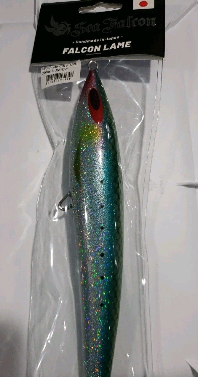 Sea Falcon Saltwater Tuna, Marlin Stripes Bass Lure Falcon Lame 9\