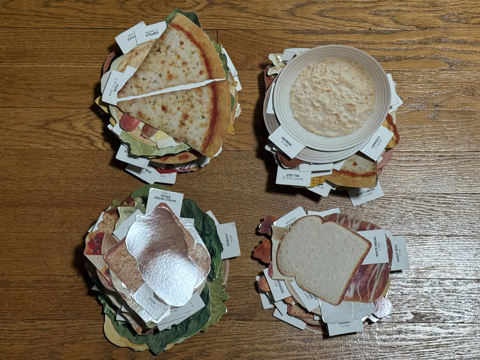 Vintage 1994 National Dairy Council Food Models Complete 344 Piece Set Retro