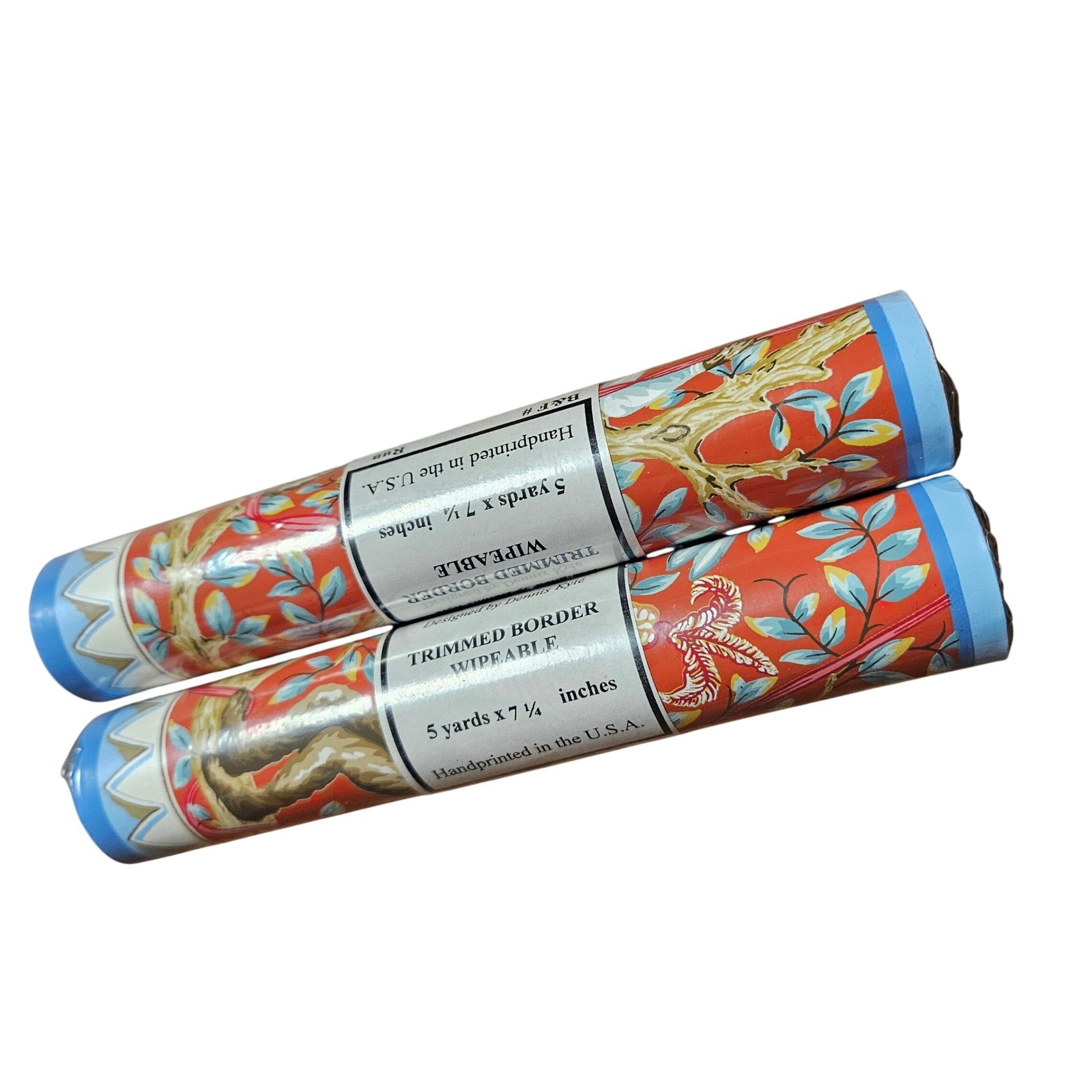 Lot of 2 Brunschwig & Fils Monkey Business Wallpaper Border Rolls 10yd 7.25in