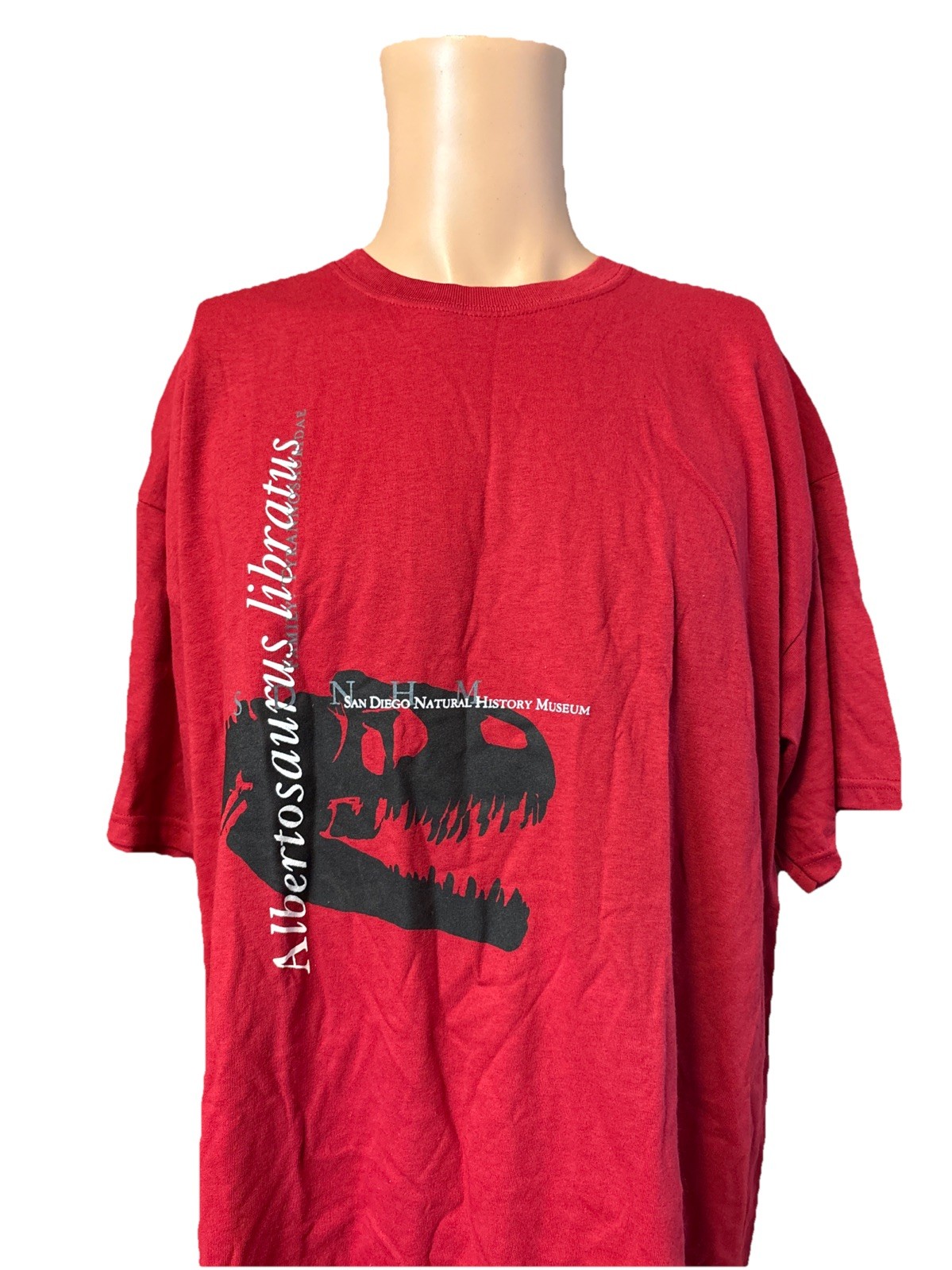 NWT Vintage San Diego Natural History Museum Shirt Size XL Mens Dinosaur Fossil
