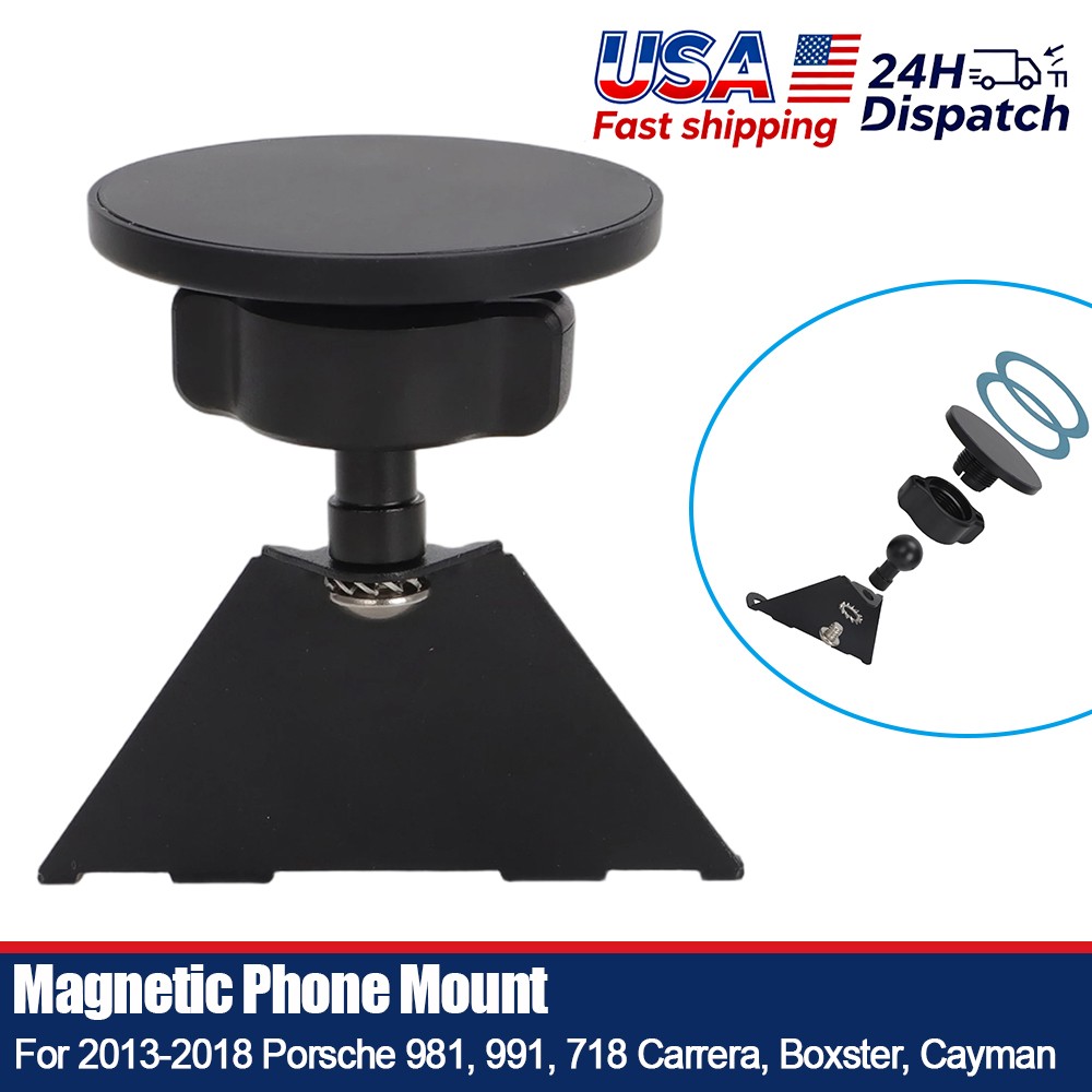 Magnetic Phone Mount For 2013-2018 Porsche 981/991/718 Dashboard Left/Right USA