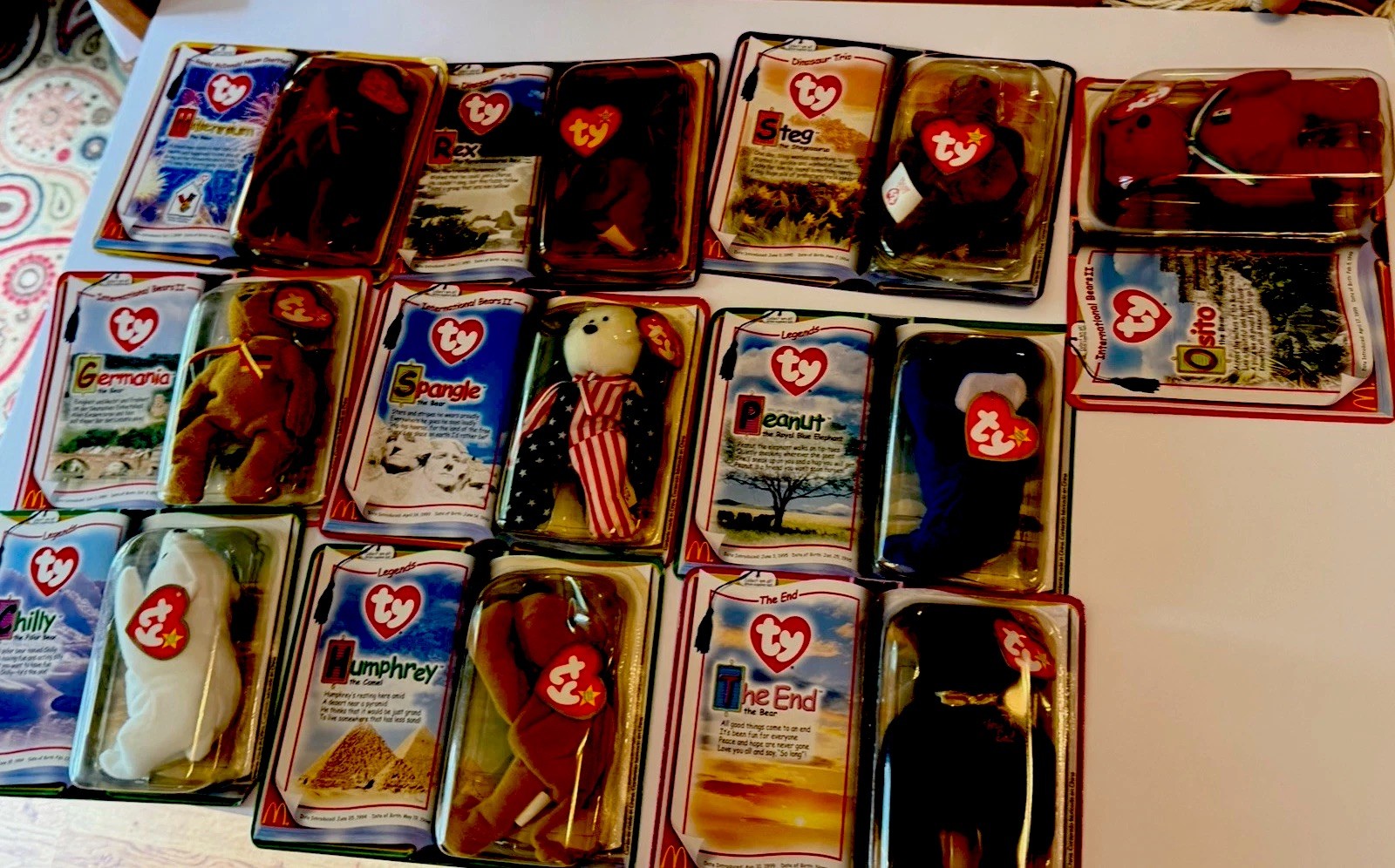 TY Teenie Beanie Babies McDonald’s 2000 Lot Of 11 Bears Dinos Legends New