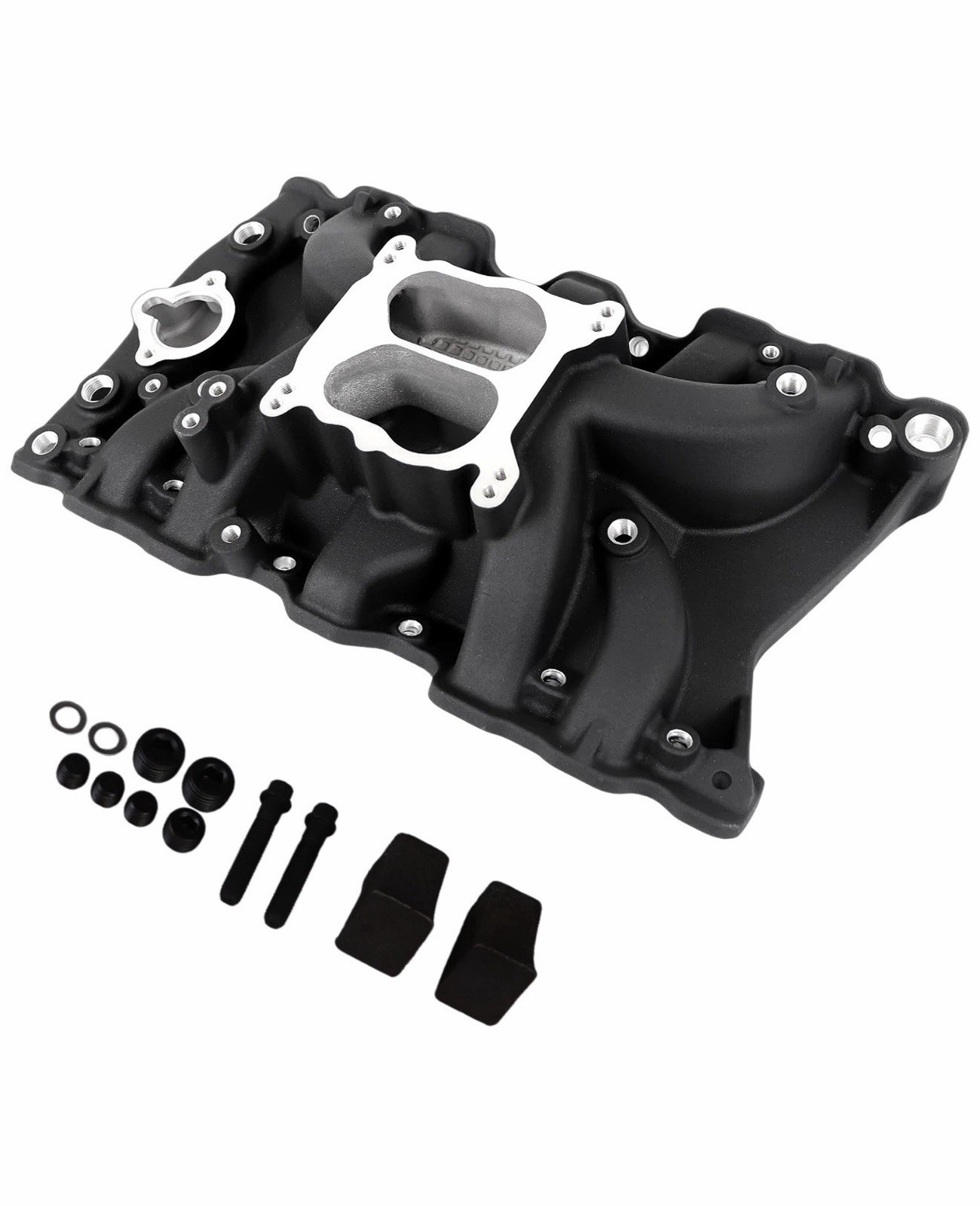 Dual plane intake Manifold 7111BK For Oldsmobile 64-85 307 330 350 403 V8 Engine
