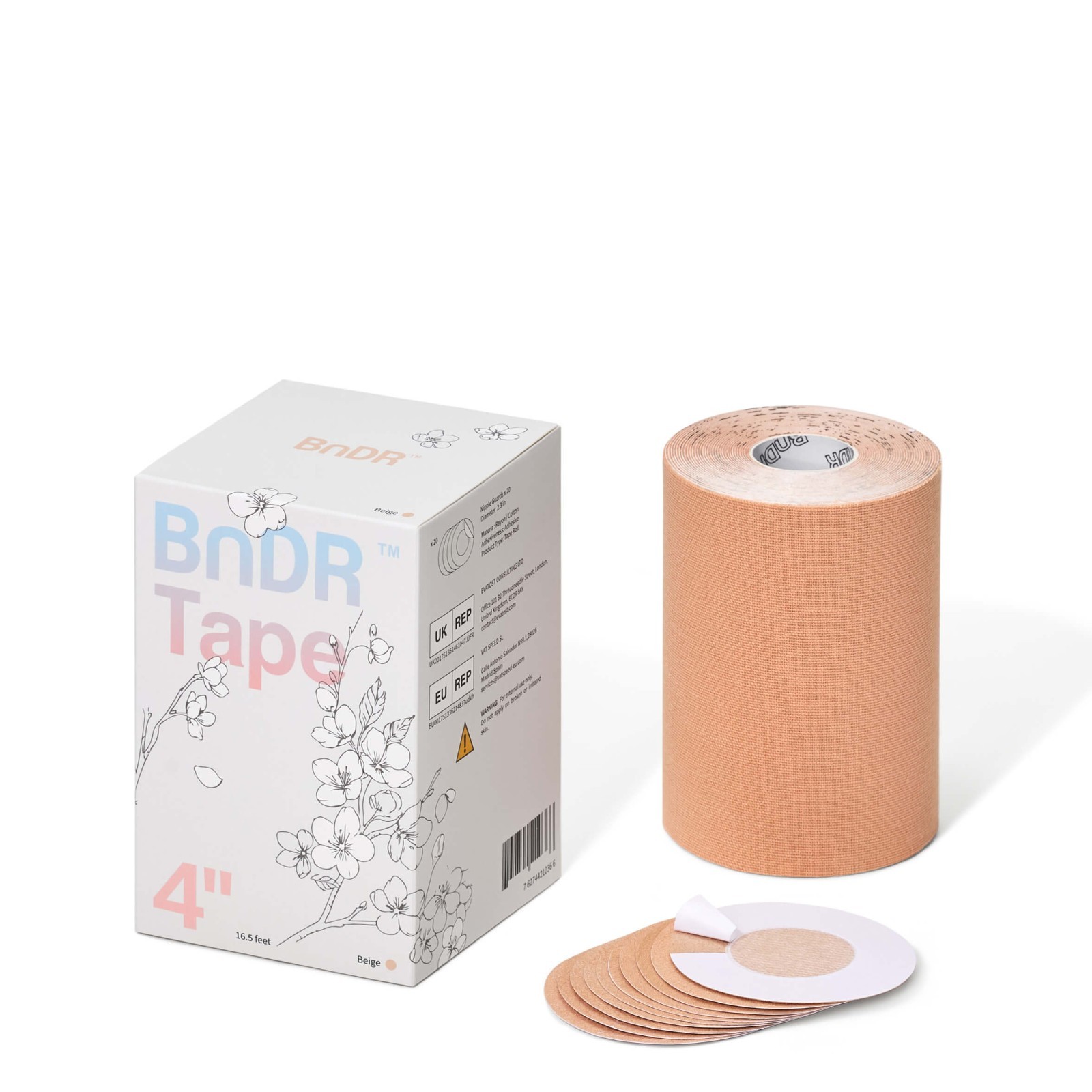 Trans Tape with Nipple Covers, Extra Wide Chest Binding Tape for FTM Transgender