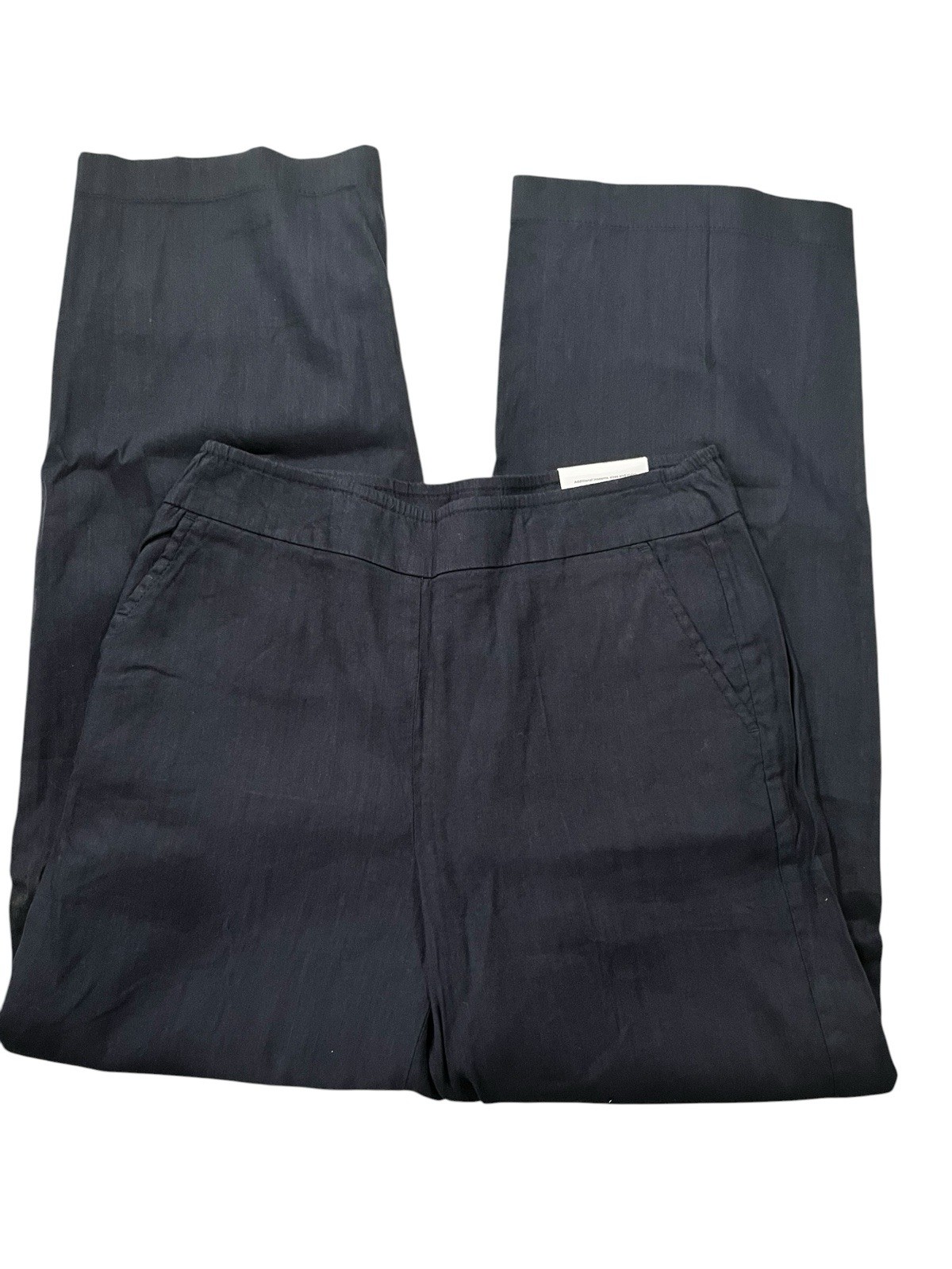 Chico\'s wide leg pull on linen blend pants Women\'s 1.5(10) NWT