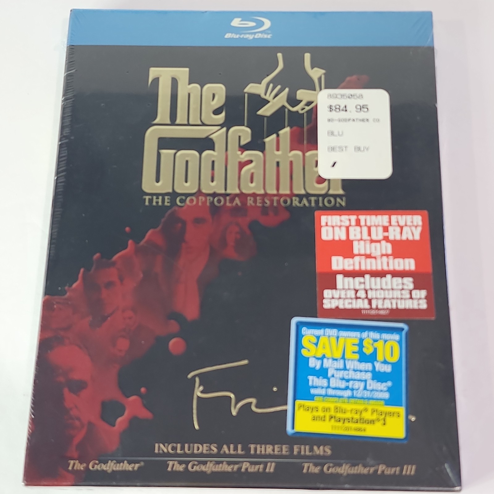 New Sealed 2008 The Godfather Collection The Coppola Restoration Blu-ray Box Set